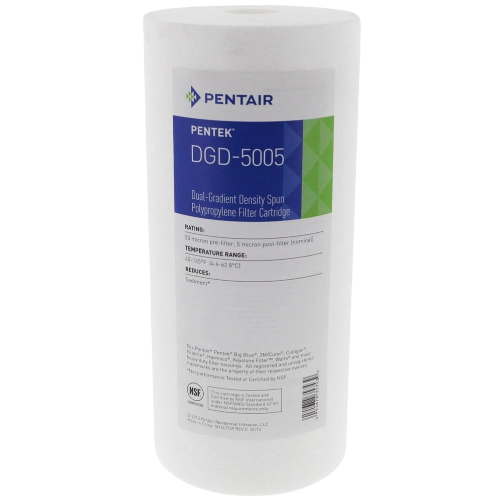 Pentair Pentek DGD-5005 155357-43 Dual Gradient Water Filter Cartridge WDGD-5005